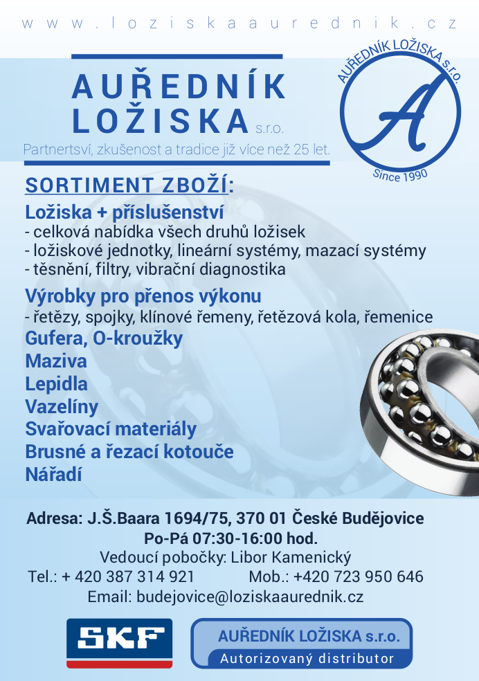 LOŽISKA - AUŘEDNÍK / České Budějovice